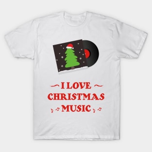 Xmas Vinyl Cover | Christmas Tree Ornaments T-Shirt